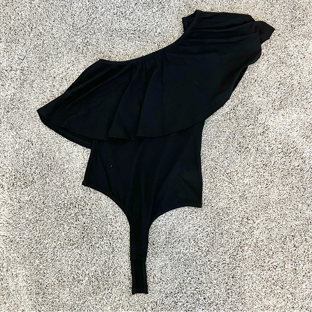 ASOS One-Shoulder Ruffle Bodysuit